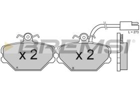 BREMSI BP2475 - PASTILLAS DE FRENO FORD, ZASTAVA