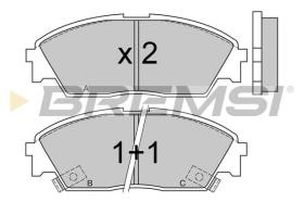 BREMSI BP2479 - PASTILLAS DE FRENO HONDA, ACURA