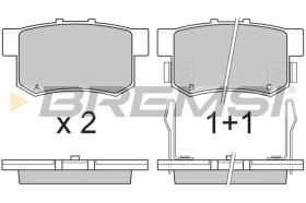 BREMSI BP2483 - PASTILLAS DE FRENO FIAT, ACURA, SUZUKI, ROVER, MG