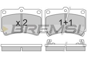 BREMSI BP2489 - PASTILLAS DE FRENO MAZDA, KIA