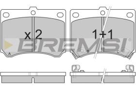 BREMSI BP2491 - PASTILLAS DE FRENO MAZDA