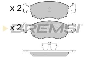 BREMSI BP2499 - PASTILLAS DE FRENO FORD, PANTHER