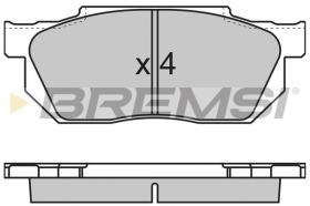 BREMSI BP2501 - PASTILLAS DE FRENO HONDA