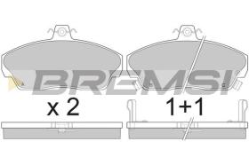 BREMSI BP2502 - PASTILLAS DE FRENO MG, LOTUS, LAND ROVER, HONDA