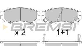 BREMSI BP2512 - PASTILLAS DE FRENO NISSAN