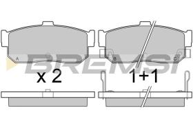 BREMSI BP2513 - PASTILLAS DE FRENO NISSAN, INFINITI