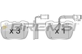 BREMSI BP2518 - PASTILLAS DE FRENO CARBODIES, LAND ROVER