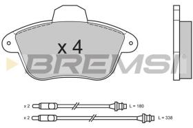 BREMSI BP2522 - PASTILLAS DE FRENO PEUGEOT