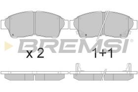 BREMSI BP2526 - PASTILLAS DE FRENO TOYOTA