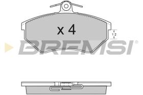 BREMSI BP2531 - PASTILLAS DE FRENO VW, SEAT