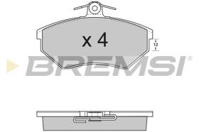 BREMSI BP2532 - PASTILLAS DE FRENO BMW, VW, AUDI, SEAT