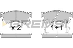 BREMSI BP2534 - PASTILLAS DE FRENO SUBARU