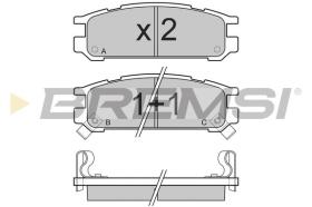 BREMSI BP2536 - PASTILLAS DE FRENO SUBARU