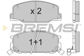 BREMSI BP2537 - PASTILLAS DE FRENO TOYOTA