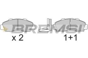 BREMSI BP2543 - PASTILLAS DE FRENO ROVER, HONDA, ACURA