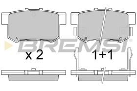 BREMSI BP2544 - PASTILLAS DE FRENO FIAT, ROVER, MG, HONDA, SUZUKI