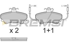 BREMSI BP2557 - PASTILLAS DE FRENO RENAULT