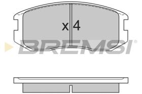 BREMSI BP2558 - PASTILLAS DE FRENO PROTON, MITSUBISHI, DAIHATSU