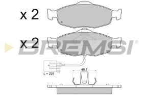 BREMSI BP2561 - PASTILLAS DE FRENO FORD