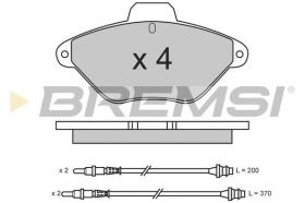 BREMSI BP2564 - PASTILLAS DE FRENO CITROEN