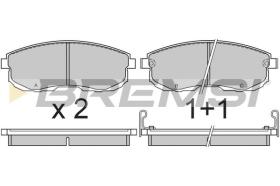 BREMSI BP2569 - PASTILLAS DE FRENO NISSAN, INFINITI