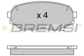 BREMSI BP2571 - PASTILLAS DE FRENO MAZDA