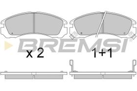 BREMSI BP2573 - PASTILLAS DE FRENO PEUGEOT, CITROEN, MITSUBISHI