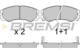 BREMSI BP2580 - PASTILLAS DE FRENO OPEL, VAUXHALL, ISUZU