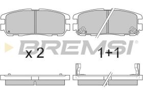 BREMSI BP2581 - PASTILLAS DE FRENO OPEL, VAUXHALL, ISUZU