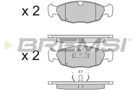 BREMSI BP2584 - PASTILLAS DE FRENO OPEL