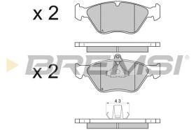 BREMSI BP2585 - PASTILLAS DE FRENO OPEL, SAAB