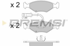 BREMSI BP2589 - PASTILLAS DE FRENO FIAT