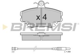 BREMSI BP2590 - PASTILLAS DE FRENO RENAULT, PEUGEOT, DACIA, LADA