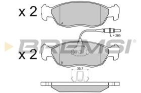 BREMSI BP2595 - PASTILLAS DE FRENO PEUGEOT