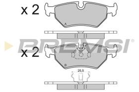 BREMSI BP2599 - PASTILLAS DE FRENO JAGUAR, DAIMLER