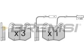 BREMSI BP2605 - PASTILLAS DE FRENO ALFA ROMEO