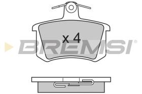 BREMSI BP2612 - PASTILLAS DE FRENO FIAT, VW, ALFA ROMEO, LANCIA