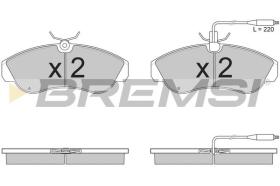 BREMSI BP2615 - PASTILLAS DE FRENO FIAT, PEUGEOT, CITROEN