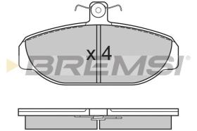 BREMSI BP2616 - PASTILLAS DE FRENO VOLVO