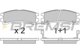 BREMSI BP2619 - PASTILLAS DE FRENO NISSAN