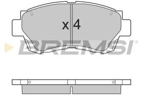 BREMSI BP2635 - PASTILLAS DE FRENO TOYOTA, LEXUS