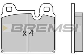 BREMSI BP2636 - PASTILLAS DE FRENO OPEL, VAUXHALL, PORSCHE