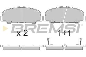 BREMSI BP2639 - PASTILLAS DE FRENO DAIHATSU, BERTONE