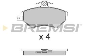 BREMSI BP2641 - PASTILLAS DE FRENO VW, AUDI