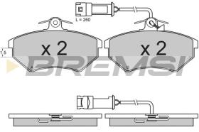 BREMSI BP2643 - PASTILLAS DE FRENO AUDI