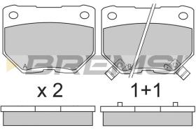 BREMSI BP2650 - PASTILLAS DE FRENO NISSAN, SUBARU