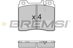 BREMSI BP2657 - PASTILLAS DE FRENO MERCEDES-BENZ