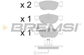 BREMSI BP2666 - PASTILLAS DE FRENO FIAT, LANCIA