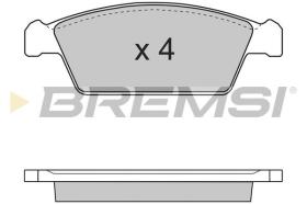 BREMSI BP2668 - PASTILLAS DE FRENO SUZUKI, DAEWOO