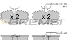 BREMSI BP2670 - PASTILLAS DE FRENO PEUGEOT